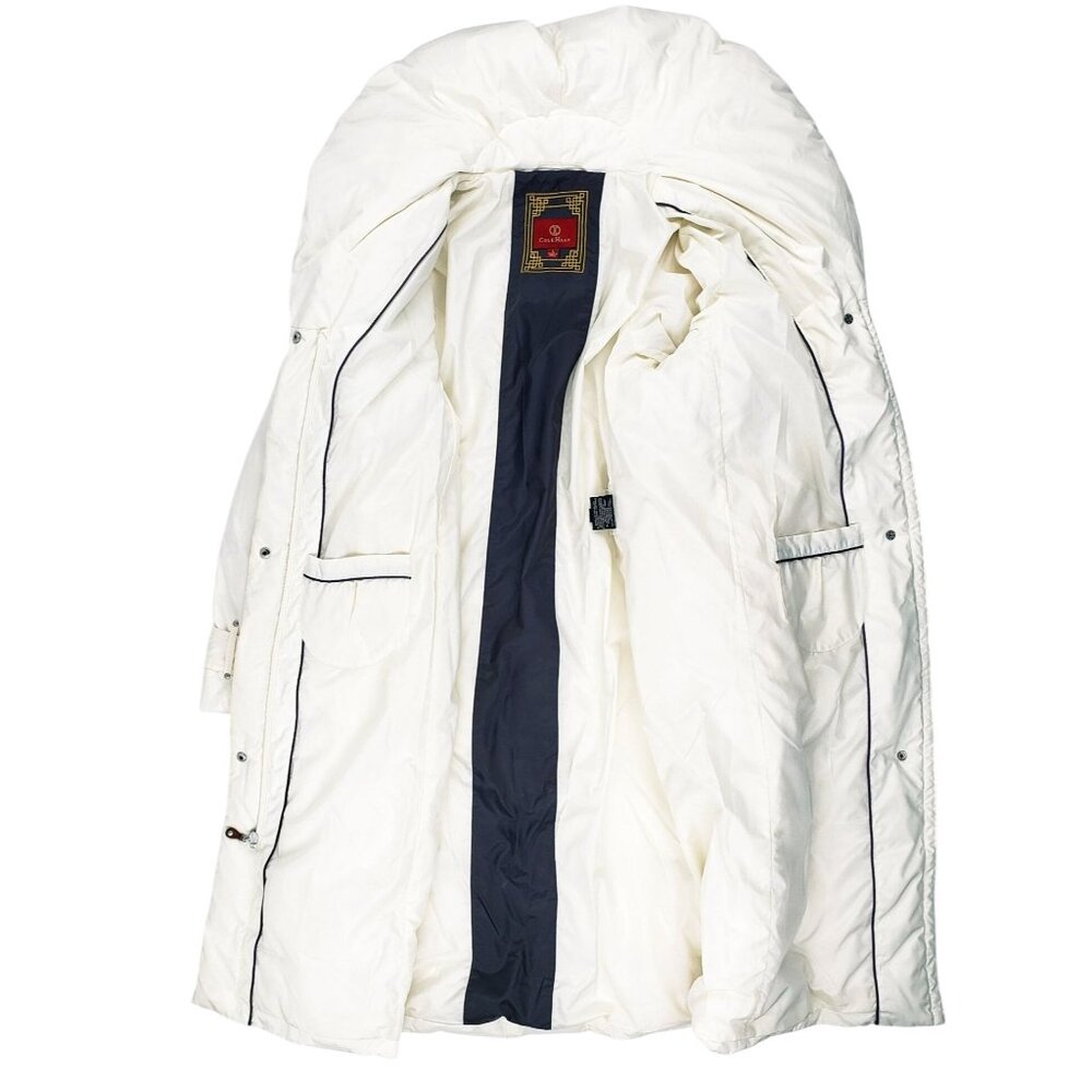 Cole Haan Women's Large Fill 80% Down, 20% Feather Coat Ivory Cream Jacket EUC - Picture 5 of 16